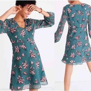 Madewell Marguerite Dress in Butterfly Garden